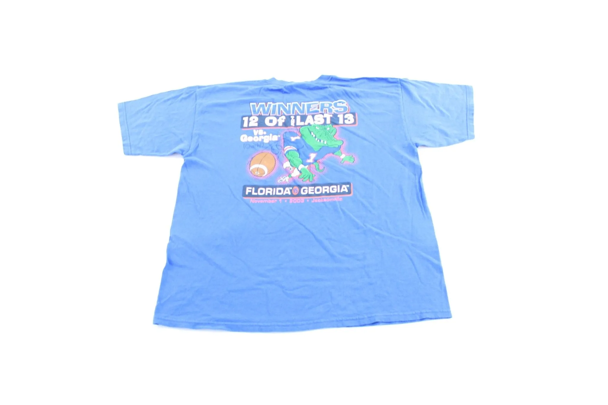 2003 Florida Gators vs Georgia Bulldogs Football T-Shirt