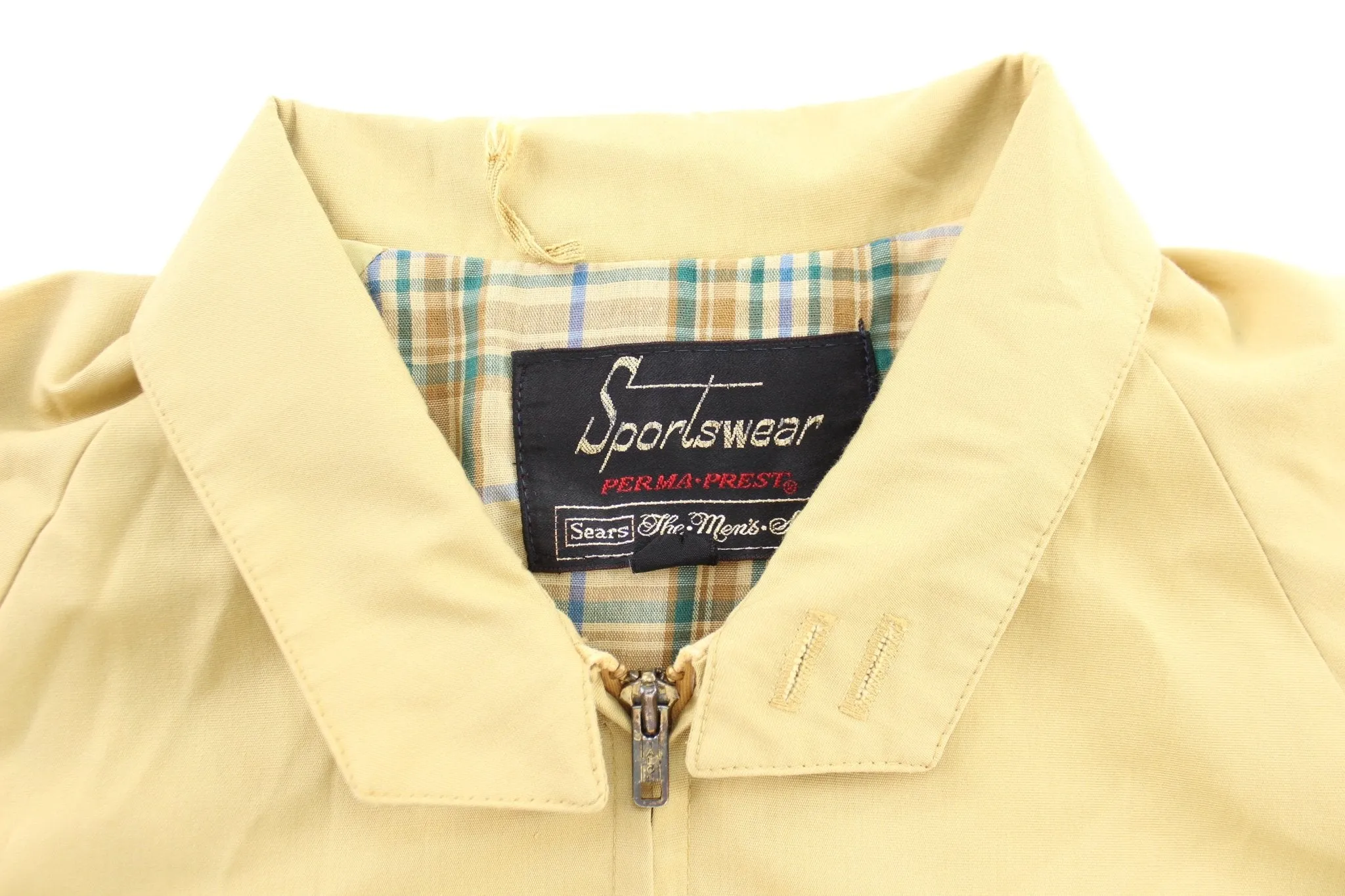 70's Sears Sportswear Yellow Zip Up Jacket
