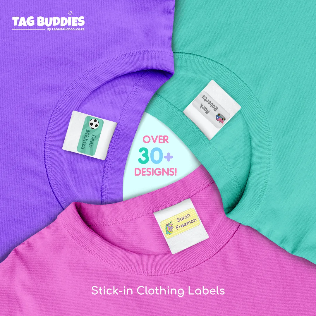 Clothing Tag Buddies - Designer themes