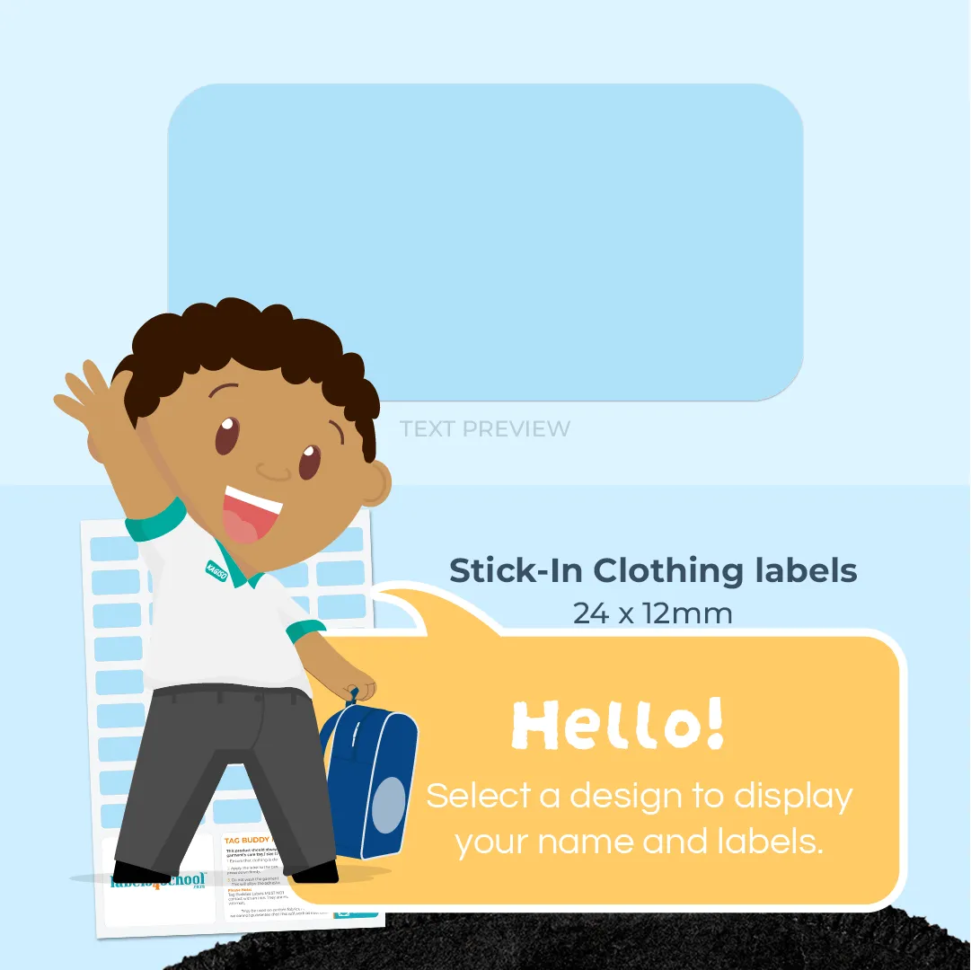 Clothing Tag Buddies - Designer themes