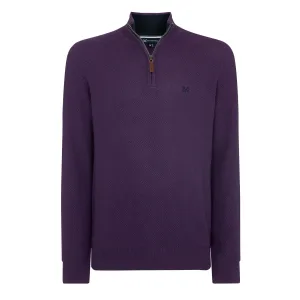 Crew Clothing Helston Zip Neck Jumper
