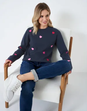 Crew Clothing Kiefer Heart Jumper