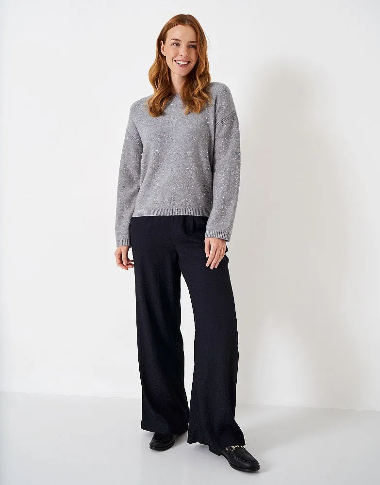 Crew Clothing Sequin Crew Neck Jumper