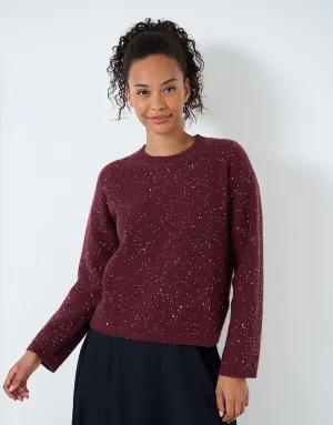 Crew Clothing Sequin Crew Neck Jumper
