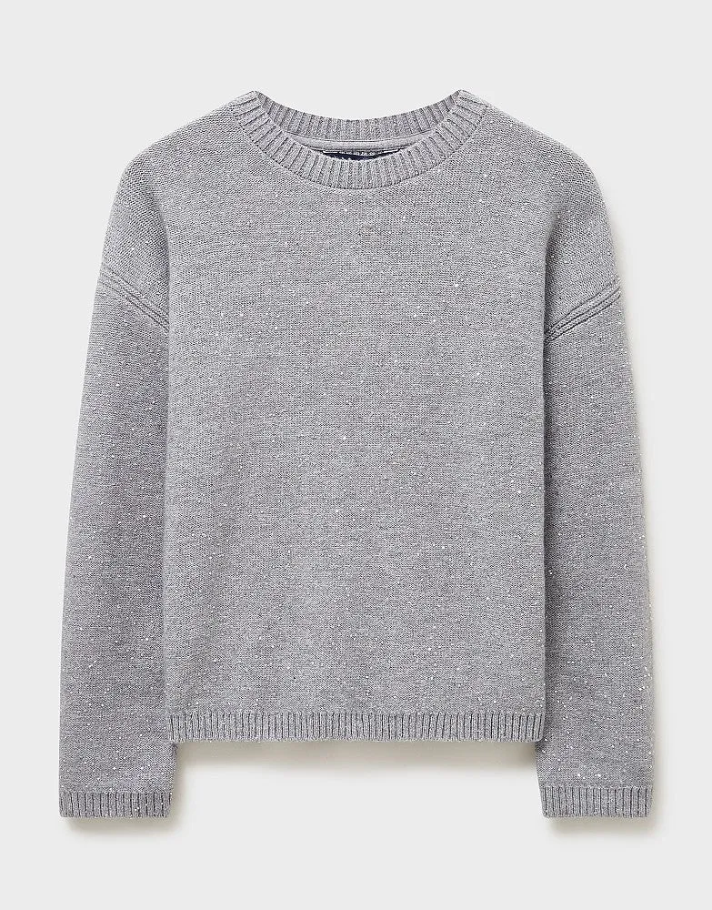 Crew Clothing Sequin Crew Neck Jumper