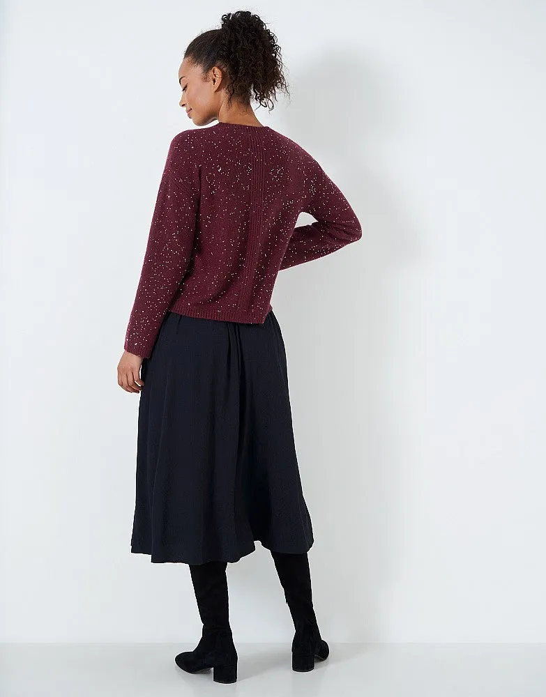 Crew Clothing Sequin Crew Neck Jumper