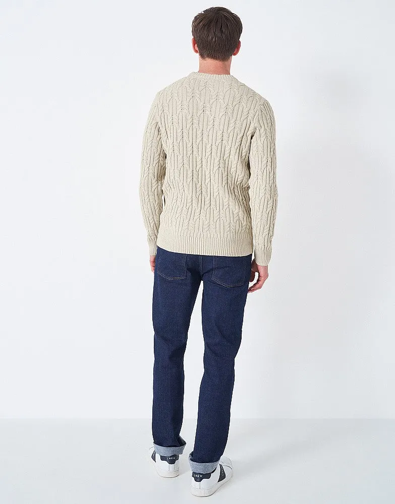 Crew Clothing Wide Cable Cotton Jumper
