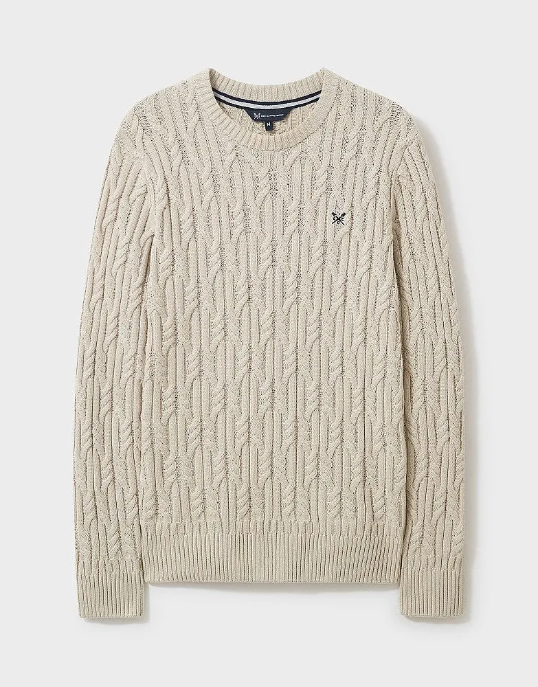 Crew Clothing Wide Cable Cotton Jumper