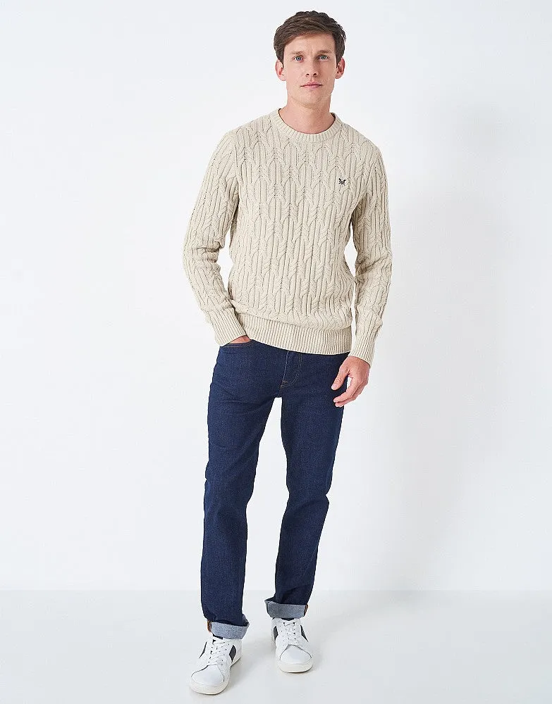 Crew Clothing Wide Cable Cotton Jumper