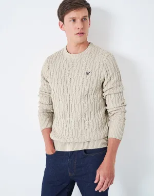 Crew Clothing Wide Cable Cotton Jumper