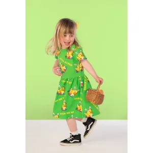 Quack Me Up Short Sleeve Dress - 2 Left Size 2-3 & 7-9 years